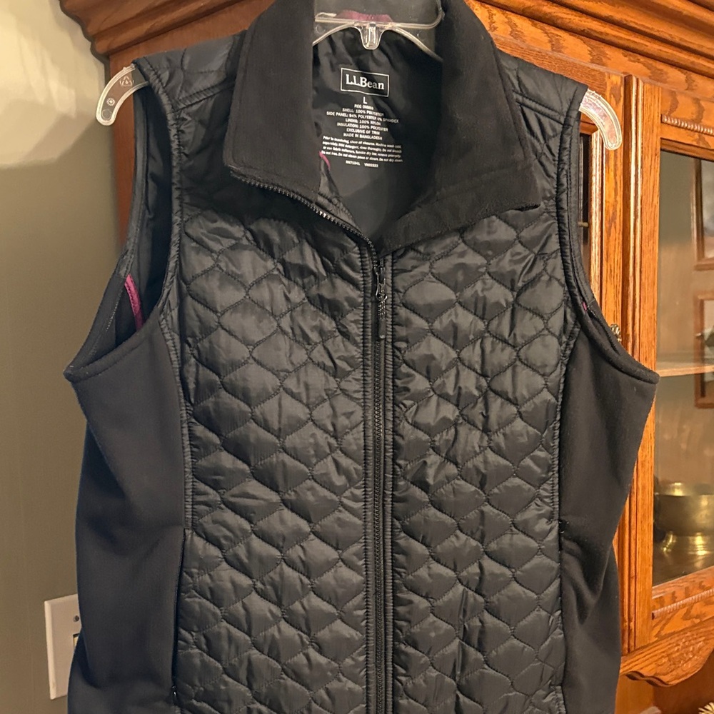 L.L. Bean Women's Black Quilted Vest